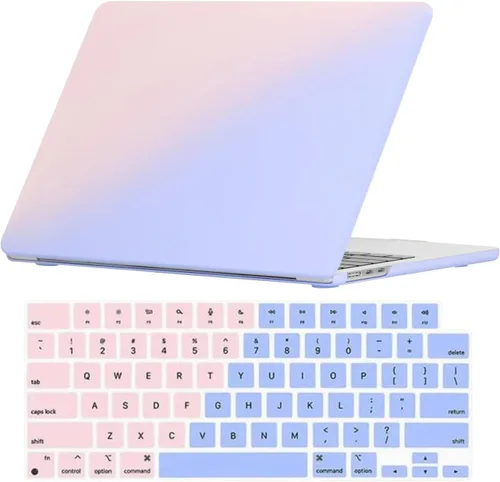 Vista 78 de Se7enline Compatible con MacBook Air 2025 de 15 pulgadas M4 M3 M2 para Mac Air de 15.3 pulgadas M4 M3 M2 Chip Modelo A2941/A3114/A3241 Funda Gris
