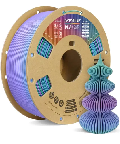 Vista 13 de OVERTURE - Filamento PLA 1/16 pulgadas, consumibles para impresora 3D, carrete de cartón de 2.2 libras, precisión dimensional +/- 0.0008 pulgadas