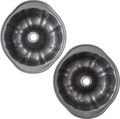 Vista 12 de Wilton Perfect Results molde acanalado antiadherente para flan, Estándar, Plateado