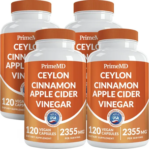 Vista 13 de Cápsulas 5 en 1 de canela de Ceilán de 2355 mg - Cápsulas de vinagre de canela de Ceilán y sidra de manzana - Cápsulas de cúrcuma y Panax Ginseng