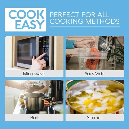 Vista 5 de Avid Armor Bolsas selladoras al vacío de cámara, resistentes, sin BPA, bolsas de vacío precortadas para conservación de alimentos, almacenamiento