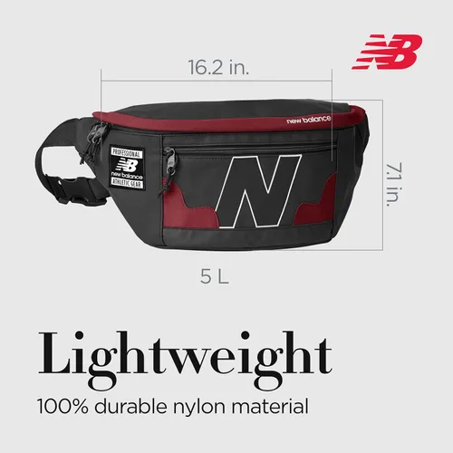 Vista 5 de New Balance Fanny Pack, Legacy Waist Bag for Men and Women