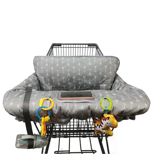 Vista 20 de Funda para carrito de compras para bebé de algodón, lavable a máquina para bebés, niños pequeños, niños o niñas, grandes (lindas)