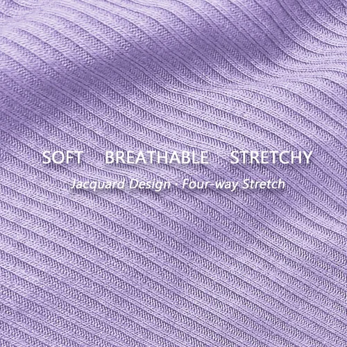 Vista 5 de Xlndsoea Womens High Waisted Ribbed Cotton Thongs Stretchy Sport Panties High Cut Breathable Underwear 6-Pack