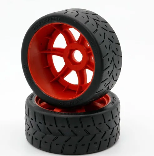 Vista 2 de 1/8 Gripper 42/100 Neumáticos/Ruedas Delanteras Montadas con Cinturón 0.669 in (2) Arrma Felony/Infracción/Limitless (Rojo)