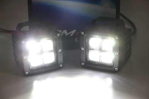 Vista 7 de iJDMTOY Kit de lámpara antiniebla de luz LED dual compatible con Dodge RAM 2500 3500 2010-18, incluye (4) cubos LED de alta potencia de 20 W