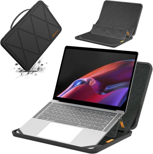 Vista 19 de Funda protectora rígida Smatree MS41T EVA con soporte compatible para laptop HP OmniBook Ultra Flip 2-en-1 de 14 pulgadas Next Gen AI PC MS - Negro