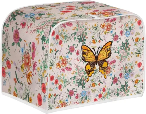 Vista 41 de Dolyues Cubierta para tostadora con estampado de pollo, 4 rebanadas, cubiertas para electrodomésticos pequeños de cocina, protección contra el polvo
