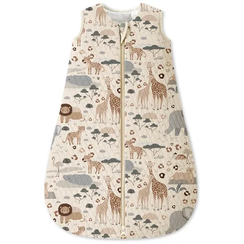 Vista 9 de Unnivoll - Saco de dormir para bebé de 0 a 6 meses, 0.5 tog, manta portátil para bebé, 3 unidades, 100 % de algodón, saco de dormir ligero