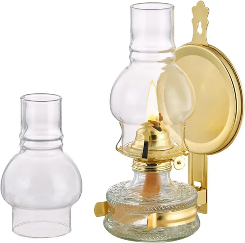 Vista 8 de Reemplazo de chimenea de lámpara de aceite,Base de 3 pulgadas x 6.4 pulgadas de alto globo de lámpara de queroseno,Globo de lámpara de aceite