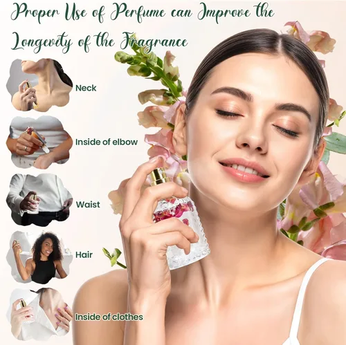 Vista 5 de TSVATE Kit de fabricación de perfumes de bricolaje para mujeres, kit de fabricación de perfumes de rodillo, juego de perfumes de viaje con aceite