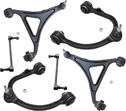 Vista 294 de Detroit Axle - Kit de extremo delantero RWD para Chrysler 300 Dodge Charge Challenger 2011-2019, 2 brazos de control inferiores traseros 2 rótulas