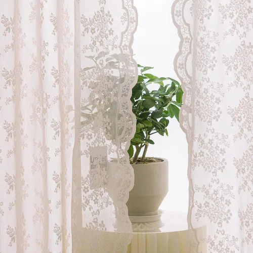 Vista 109 de YJ YANJUN Cortinas traslúcidas negras de 54 pulgadas de largo, panel de cortina de encaje gótico victoriano para cocina, cortinas cortas