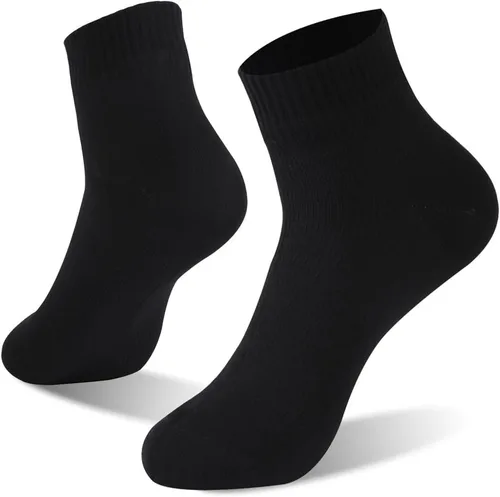 Vista 22 de RANDY SUN Waterproof Socks, Unisex Cycling/Hunting/Fishing/Running Ankle Socks 1&2 Pair 1 par de calcetines negros y grises.