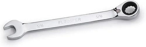 Vista 5 de FLZOSPER Llave de engranajes reversible SAE de 1/2 pulgada, llave combinada de trinquete reversible de 72 dientes