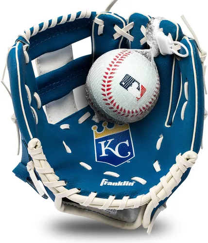 Vista 22 de Franklin Sports MLB Youth Teeball Glove and Ball Set - Kids Baseball and Teeball - Perfect First Kids Glove - 9.5