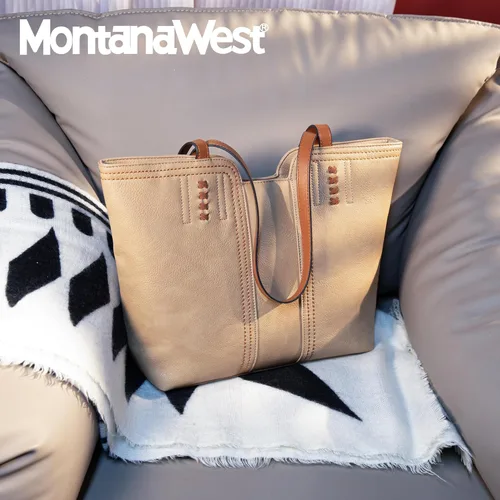 Vista 2 de Montana West Bolsa de mano para mujer, bolsa de mano con asa superior, bolsa de hombro de gran