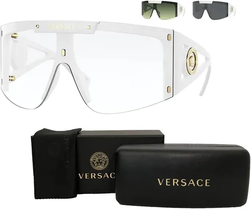 Vista 3 de Versace VE4393 Gafas de sol irregulares para mujer + paquete con kit de cuidado de gafas iWear de diseñador