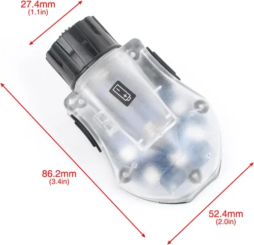 Vista 5 de NOBUHIRO Luz táctica de señal para casco, estroboscópico IR + estroboscópico LED azul de 5 velocidades con vibración para identificación