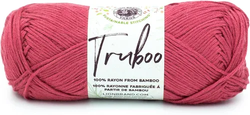 Vista 36 de Lion Brand Yarn - Hilo Truboo, Malva, 1 madeja