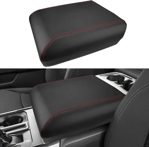 Vista 10 de INTGET Cubierta de Consola Central para Ford F150 2025 2026, Accesorios Interior 2021 2022 2023 2024 Coche Reposabrazos Central Tapa Cubierta