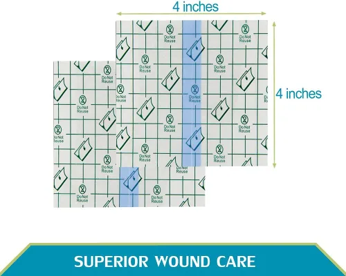 Vista 5 de 50 vendajes de película adhesiva transparente a prueba de ducha, protectores de vendajes transparentes para ducha, tatuajes, quemaduras abdominales