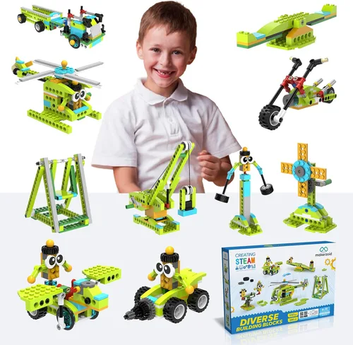 Vista 9 de makerzoid Kit de robot de codificación para niños a partir de 6 años, juguete robot de dinosaurio de control de aplicación 200+ en 1, kit educativo