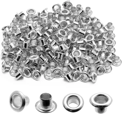 Vista 40 de Litoexpe Ojales Pequeños de 1.5MM, 200 Piezas, Ojales Autoadhesivos para Núcleos de Cuentas, Ropa, Cuero, Lona (Latón Antiguo)