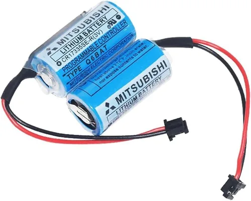 Vista 6 de 30PCS Q6BAT CR17335SE-R 3V 1800mAh Lithium Battery Replacement Battery for Q25PRHCPU Q170HBATC QNS FANUC System