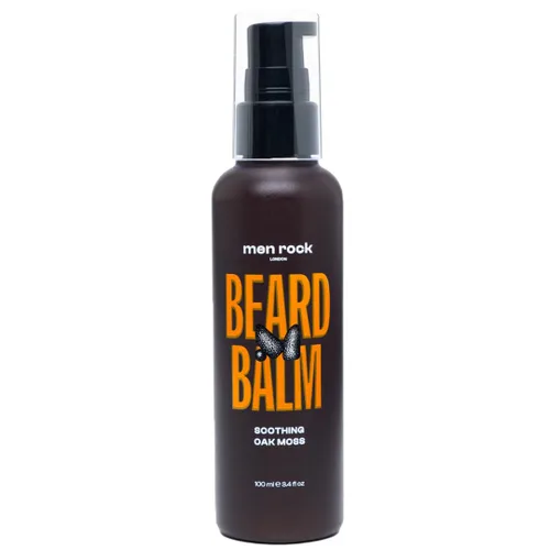 Men Rock Bálsamo calmante para barba - Oak Moss - Acondicionador para barba sin enjuague para hombres - Productos para el cuidado de la piel para