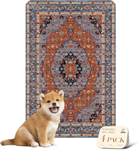 Vista 34 de nunubaby Almohadillas lavables para orina para perros, elegantes, antideslizantes y a prueba de fugas. Almohadillas reutilizables para orinal