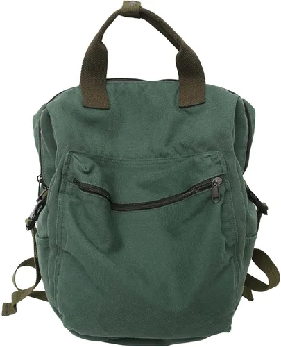Vista 10 de MaxxCloud Mochila vintage de mezclilla para computadora portátil, estilo casual, de lona, ligera, bolsa de hombro