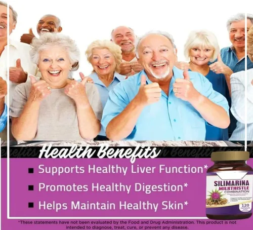 Vista 5 de Pastillas para el hígado graso Silimarina para el hígado graso 120 Cápsulas con Silimarina, Diente de León, Hinojo, Complejo B, Regaliz.