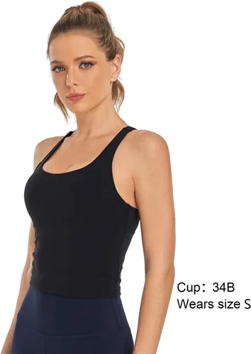 Vista 2 de HeyNuts Longline Zeal - Brasier deportivo sin varillas de impacto medio, con almohadillas extraíbles, copas A-D.