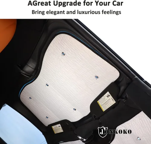 Vista 6 de Parasol superior para automóvil Chevrolet Corvette C7 2014-2019 que proporciona protección solar UV, bloqueador UV, accesorios de protección solar