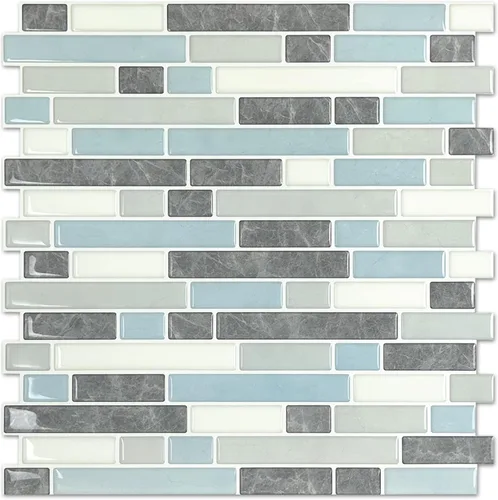 Vista 24 de STICKGOO Azulejos Adhesivos de Diseño Más Grueso para Protector contra Salpicaduras, 12"×12" Azulejos Adhesivos para Protector de Cocina, Azulejos