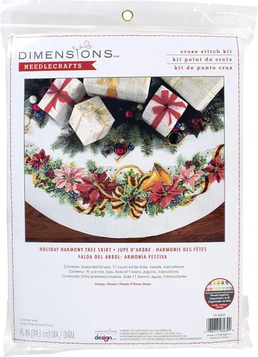 Vista 7 de Dimensions Kit de Punto de Cruz Contado de Gnomos de Camión, 6" D, Azul, Rojo 6