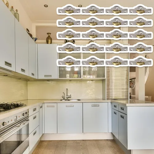 Vista 6 de RDEXP Rueda deslizante de 0.787 in de diámetro, rueda ranurada para armarios, estanterías, puertas y ventanas, juego de 20