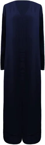 Vista 3 de Hugncmy Conjunto de falda de dos piezas de pantalones de manga larga de gasa de moda casual para mujer