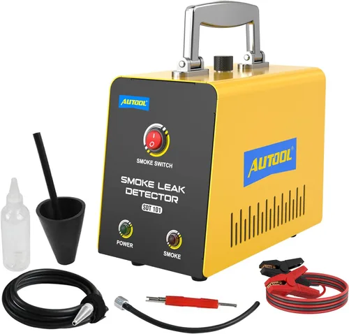 Vista 12 de AUTOOL Máquina de Humo Automotriz Detector de Fugas DC 12V EVAP Probador de Diagnóstico de Vacío con Bomba de Aire Incorporada para Sistema