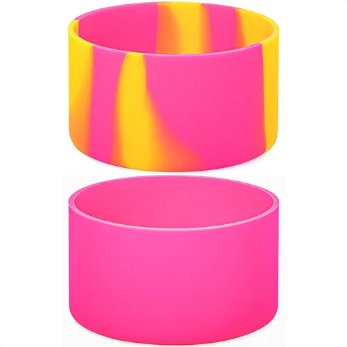 Vista 23 de QIANHAI Botas de silicona para Stanley Quencher Adventure, vaso de 40 onzas con asa y Stanley IceFlow de 30 onzas y 20 onzas, funda inferior