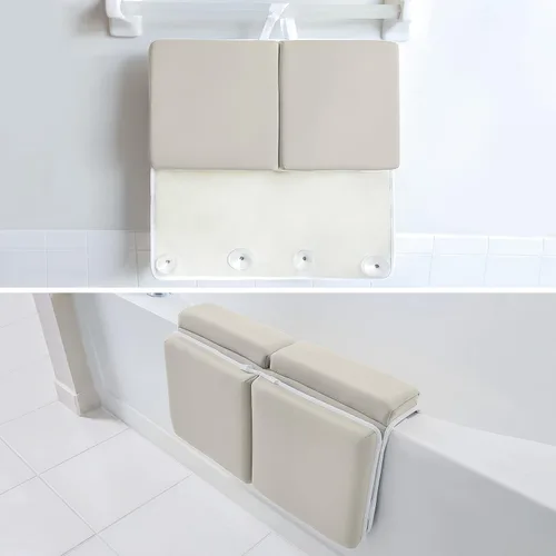 Vista 2 de Almohadilla para arrodillarse en el baño con conjunto de cojín para codos, almohadilla para arrodillarse de 1.75 pulgadas de grosor y soporte