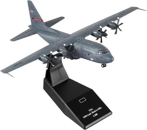 Vista 4 de HANGHANG 1/200 Modelo Militar Avión C-130 Aleación Avión Modelo Modelo Avión Modelo Avión para Colecciones y Exhibiciones