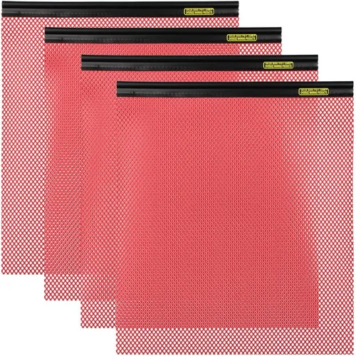 Vista 7 de Productos de advertencia de gran tamaño - Bandera de repuesto de montaje rápido naranja 18" x 18