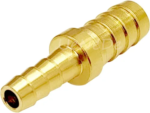 Vista 2 de Uenede Reductor de púas de latón, diámetro interior de manguera de 1/2 a 1/4 pulgadas, manguera de púas reductora empalmadora acoplador