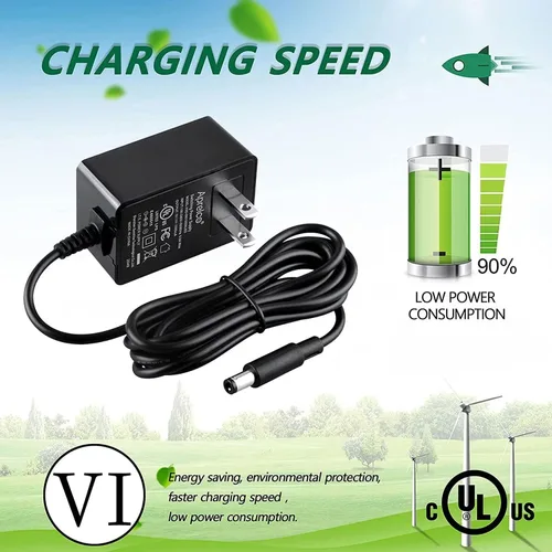 Vista 4 de Adaptador de CA de 6 V con certificación UL compatible con Ingenuity Inlighten Cradling Swing Baby Charger Fuente de alimentación