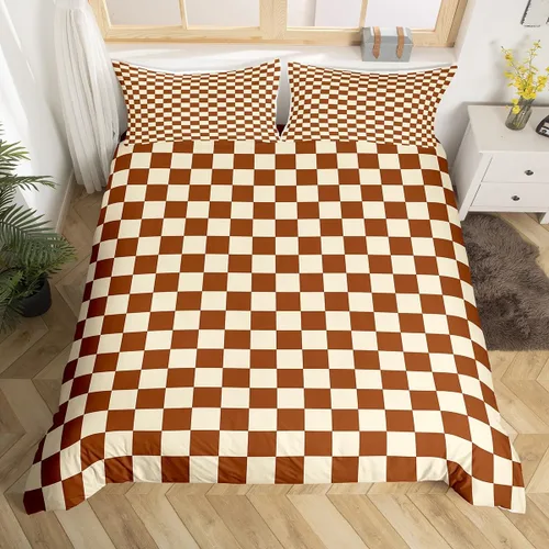 Vista 21 de Manfei Juego de ropa de cama de silueta de ciervo, tamaño individual, funda de edredón con patrón de flechas y cuernos con 1 funda de almohada Gris