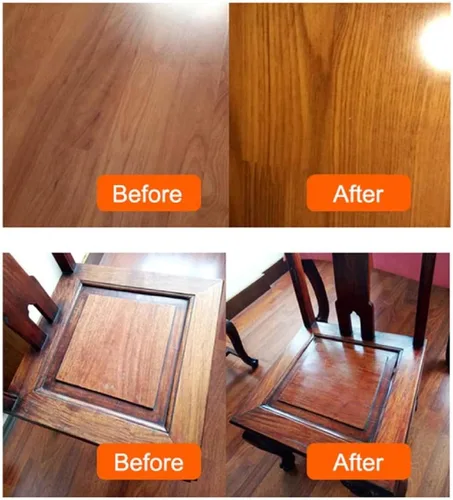 Vista 2 de Cera de abejas para condimentos de madera, cera de abejas, esmalte de muebles de cera de abeja tradicional natural, limpiador de muebles de madera