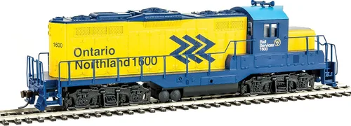 Vista 6 de Walthers Trainline HO - Modelo de tren a escala, Emd Gp9m Ontario Northland 5m Gris cable de red