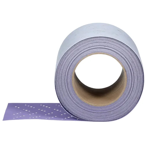 Vista 7 de Rollo de hoja abrasiva 3M Cubitron II Hookit, 34446, Multi-Orificio, 70 mm x 12 m, Grado 180+, Lijado para remoción de recubrimientos automotrices